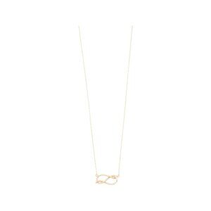 FREMADA Gold Made In Italy 14kt Gold Infinity Love Knot Necklace